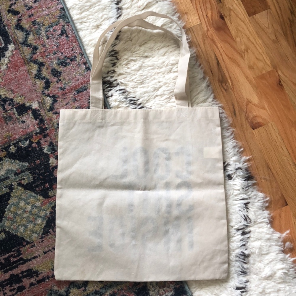 Cool Shit Inside Tote Bag Neutral Print Golden Gems Farmers Market Shopper Baggu - Picture 5 of 7